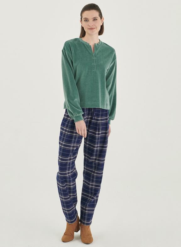 Longsleeve Fluweel Groen from Shop Like You Give a Damn