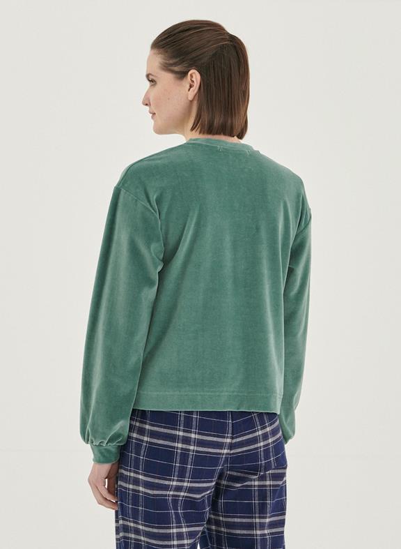 Longsleeve Fluweel Groen from Shop Like You Give a Damn