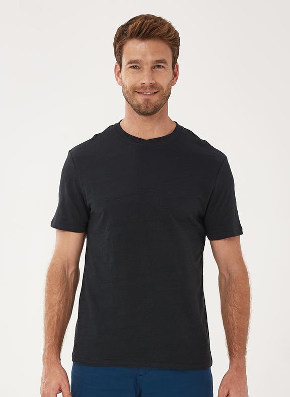 T-Shirt Strepen Zwart van Shop Like You Give a Damn