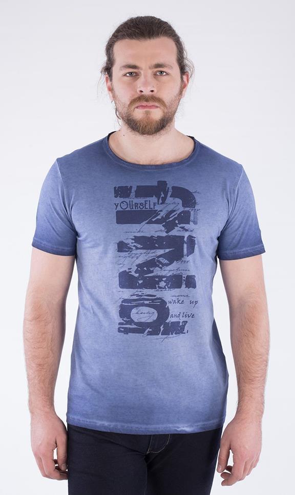 T-Shirt Print Blue 1