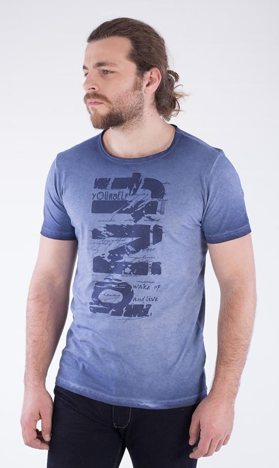 T-Shirt Print Blue 2