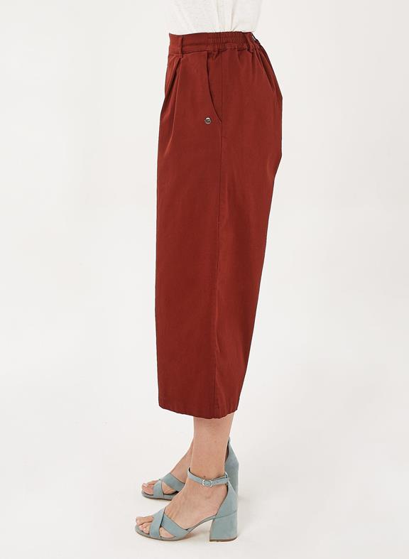 Culotte Broek Donkerrood Bruin from Shop Like You Give a Damn