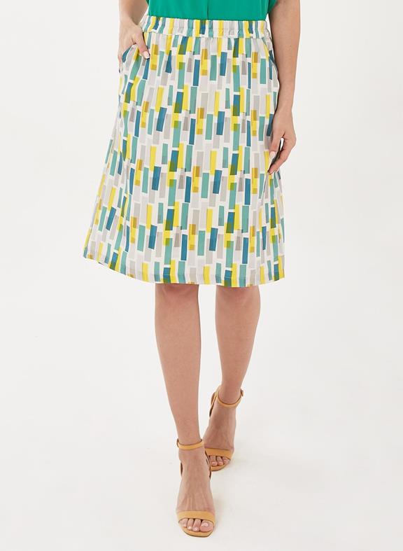 Skirt Print Yellow Blue from Shop Like You Give a Damn
