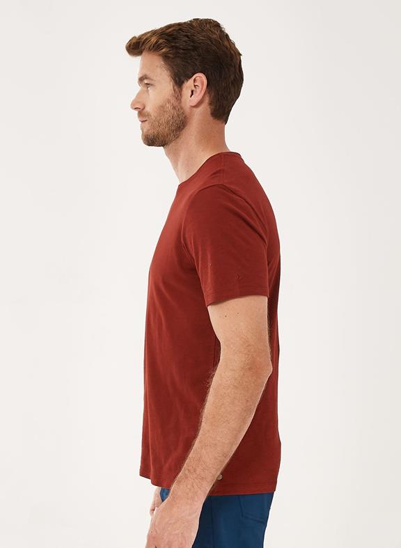 Basic T-Shirt Red/Brown 3
