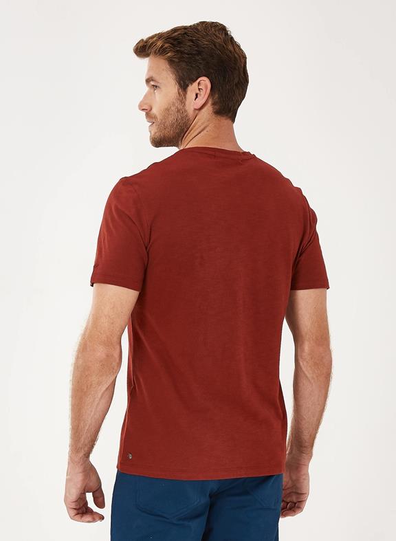 Basic T-Shirt Red/Brown 4