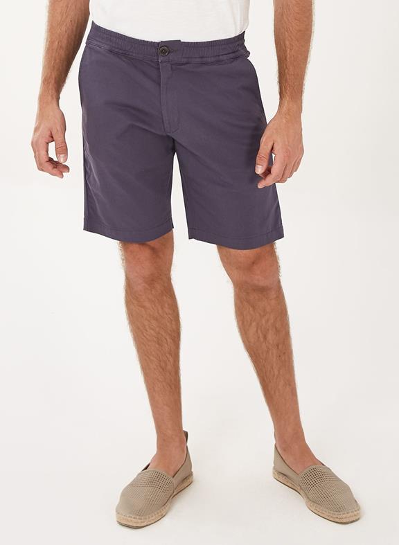 Chino Shorts Purple Gray 1
