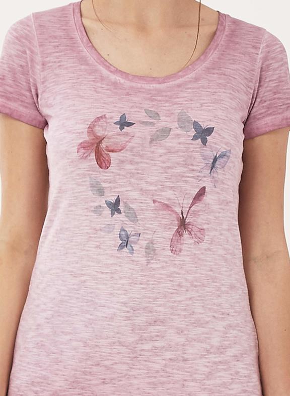 T-Shirt Vlinder Roze from Shop Like You Give a Damn