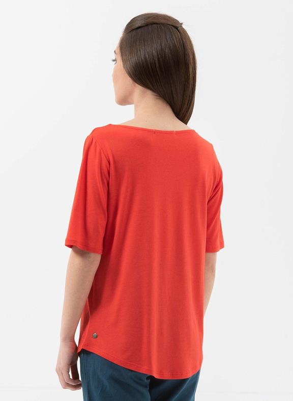 T-Shirt Halflange Mouwen Rood from Shop Like You Give a Damn