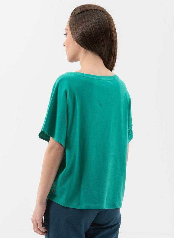 T-Shirt Boothalslijn Smaragd Groen from Shop Like You Give a Damn