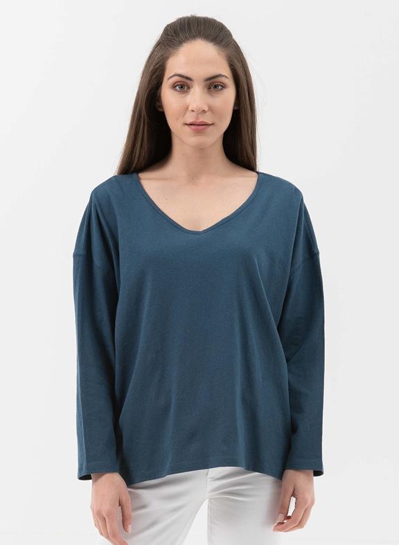 Top V-Neck Navy from Shop Like You Give a Damn