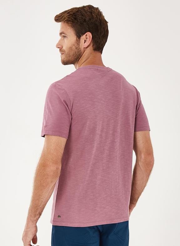 Basic T-Shirt V-neck Pink 3