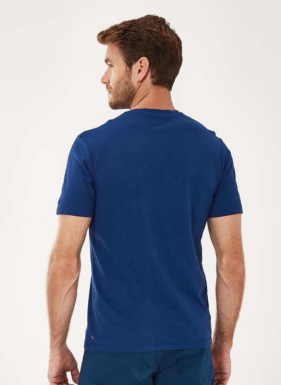 Basic T-Shirt V-neck Navy 4
