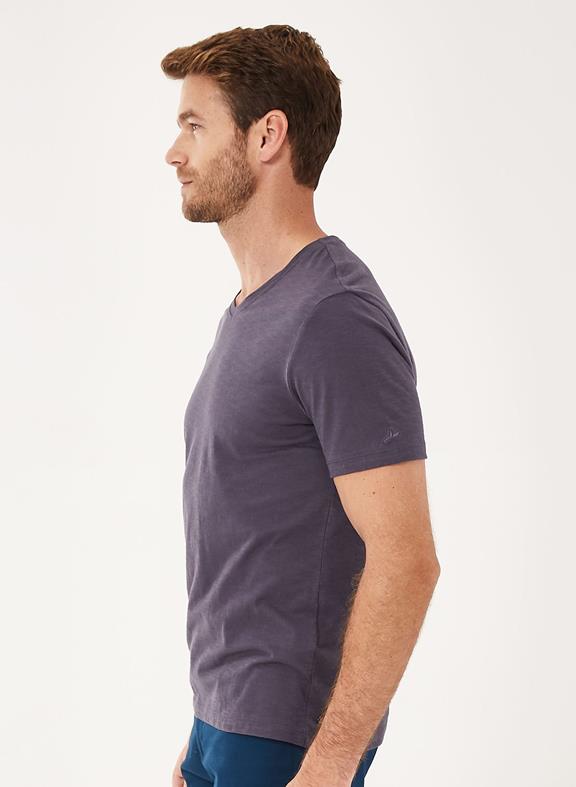 Basic V-neck T-Shirt Dark Grey 4