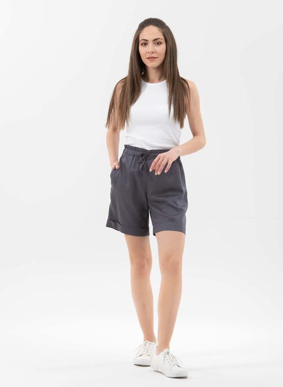 Paperbag Shorts Dark Grey from Shop Like You Give a Damn