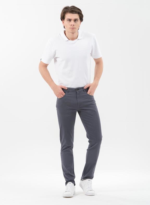 Slim Fit Pants Dark Grey 2