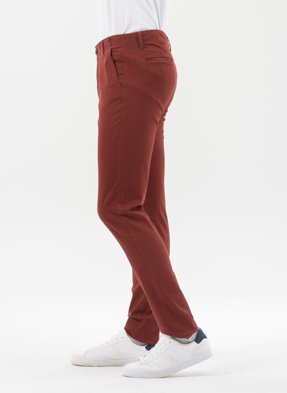 Slim Chino Broek Bruin from Shop Like You Give a Damn