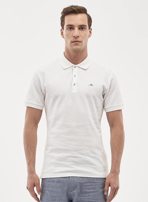 Polo Shirt Organic Cotton White 1