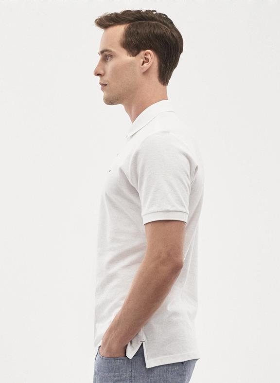 Polo Shirt Organic Cotton White 3