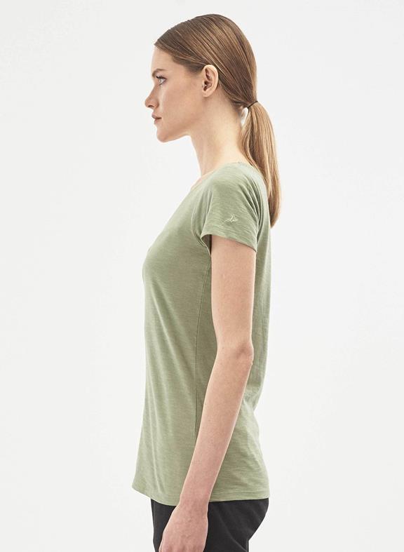 T-Shirt Bio-Baumwolle Aufdruck Grün 3