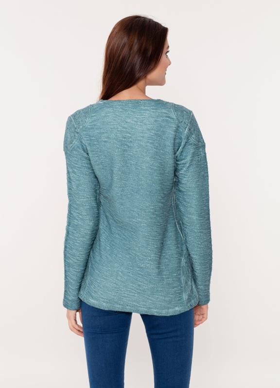 Top Long Sleeves Blue from Shop Like You Give a Damn