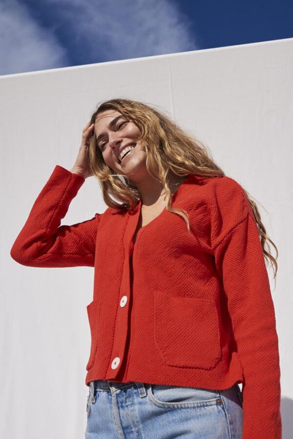 Fanny Cardigan Red 3