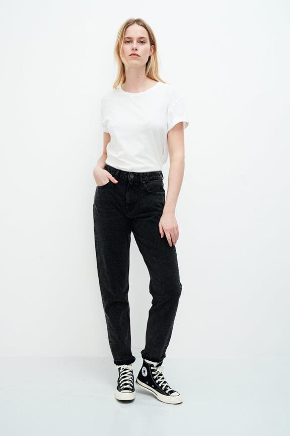 Nora Loose Tapered Jeans Dunkelgrau 1