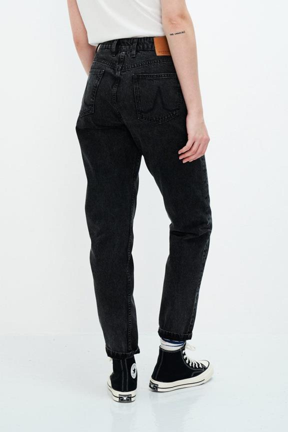 Nora Loose Tapered Jeans Donkergrijs 3