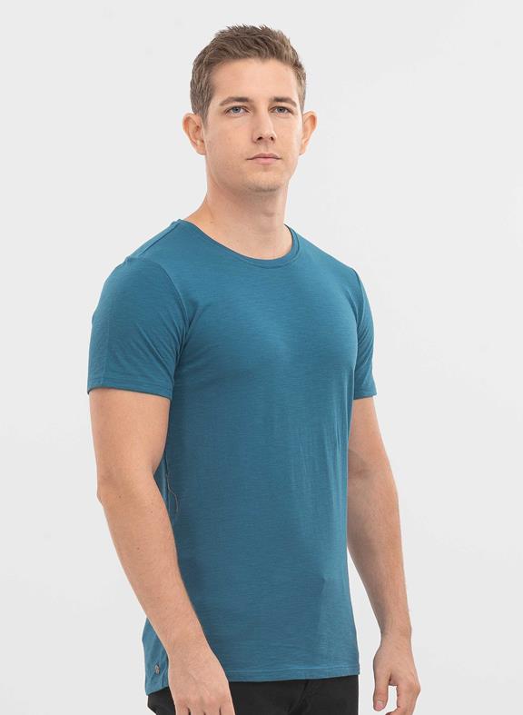 Basic T-Shirt Petrol Blue 3