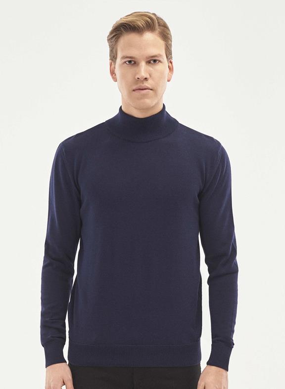 Sweater Turtleneck Navy van Shop Like You Give a Damn