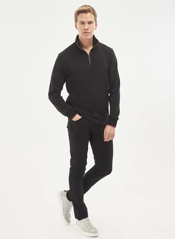 Sweatshirt Met Opstaande Kraag Zwart from Shop Like You Give a Damn