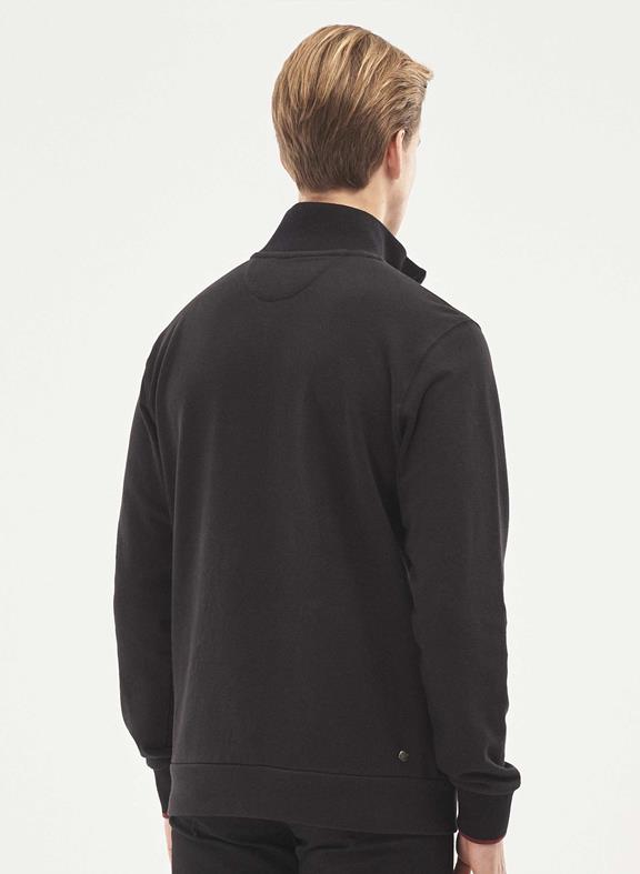 Sweatshirt Met Opstaande Kraag Zwart from Shop Like You Give a Damn