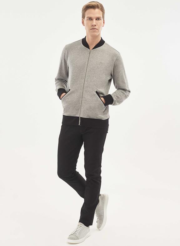 Bomber Jacket Sweatshirt Grey via Shop Like You Give a Damn