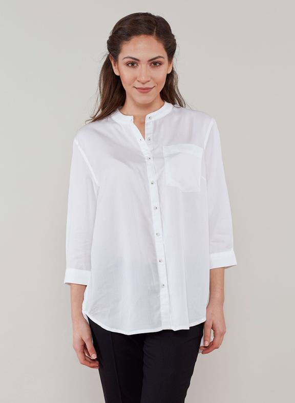 3/4 Sleeve Blouse Wit 1