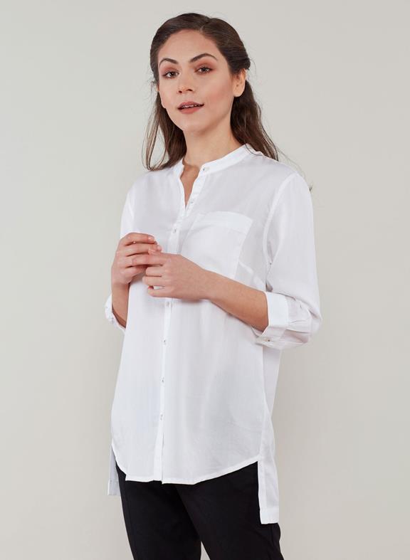 3/4 Sleeve Blouse Wit 2