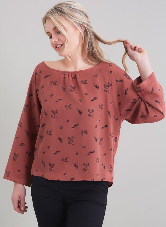 Blouse Leaf Terracotta from Shop Like You Give a Damn