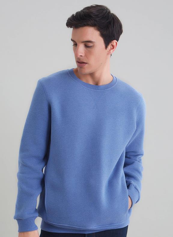 Sweatshirt Side Pockets Blue 1