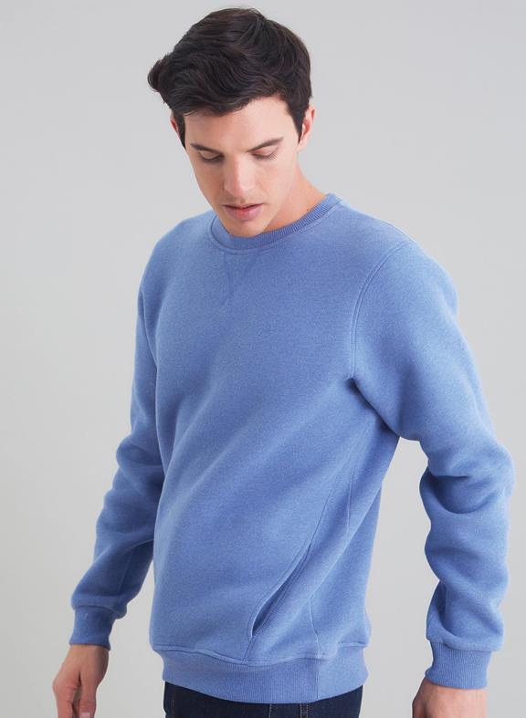 Sweatshirt Side Pockets Blue 2