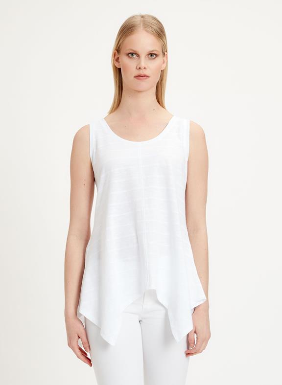 Tank Top Asymmetrical White from Shop Like You Give a Damn