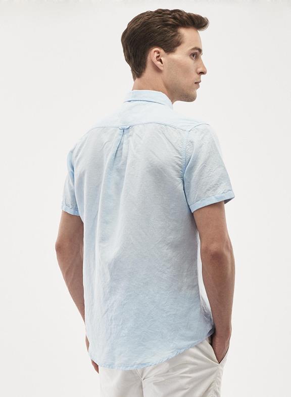 Hemd Leinen Mix Blau 3