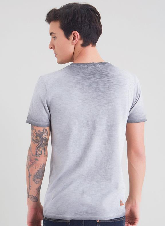 T-Shirt With Logo Print Grey 3