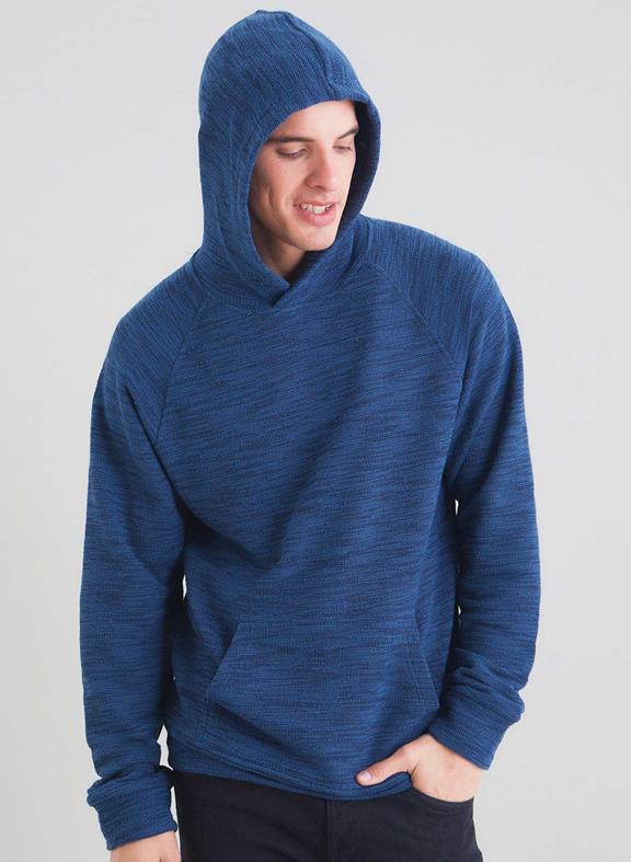 Hooded Sweater Blue 3