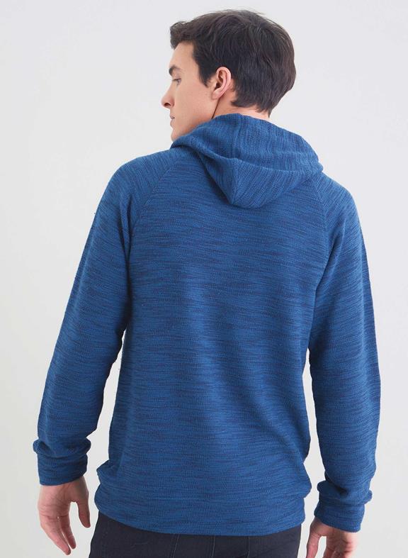 Hooded Sweater Blue 4