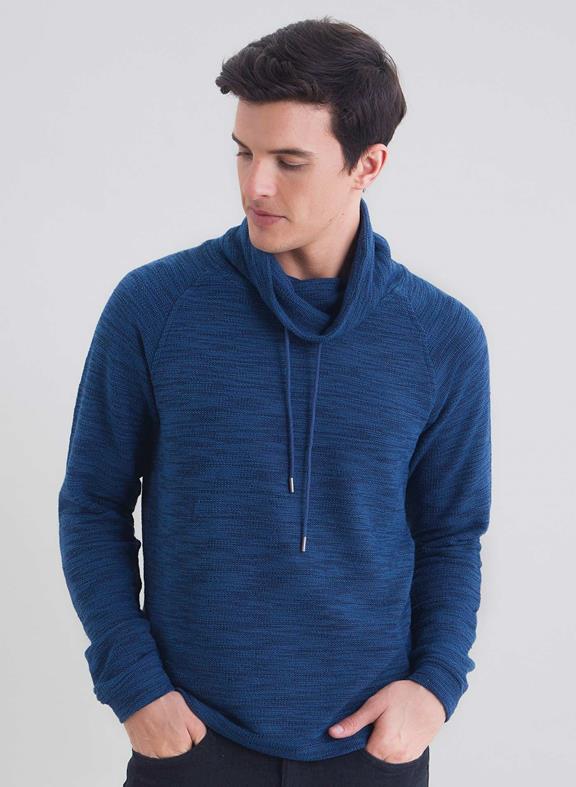 Sweatshirt Schal Blau 1