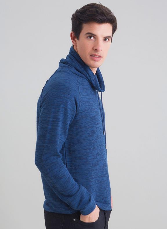 Sweatshirt Schal Blau 2