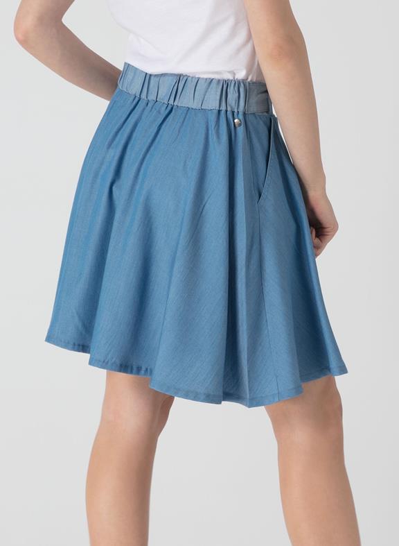 Tencel™ Denim Skirt With Pockets 4
