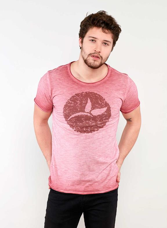 T-Shirt Raw Edge-Logo van Shop Like You Give a Damn