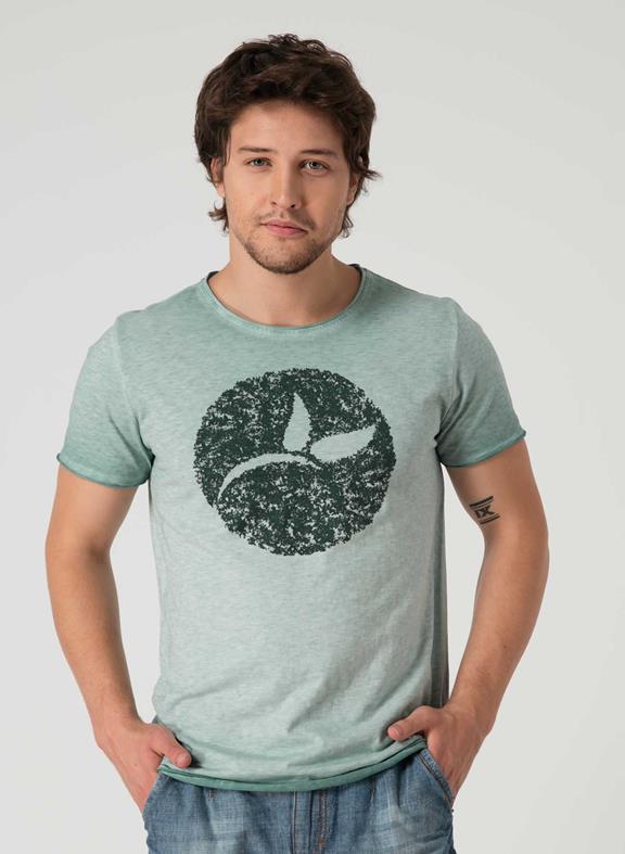 T-Shirt Logo Print Mosgroen via Shop Like You Give a Damn