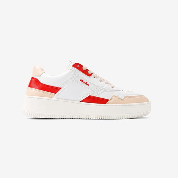 GEN1 Sneakers Red White Cream 1