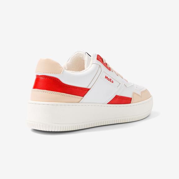 GEN1 Sneakers Red White Cream 4