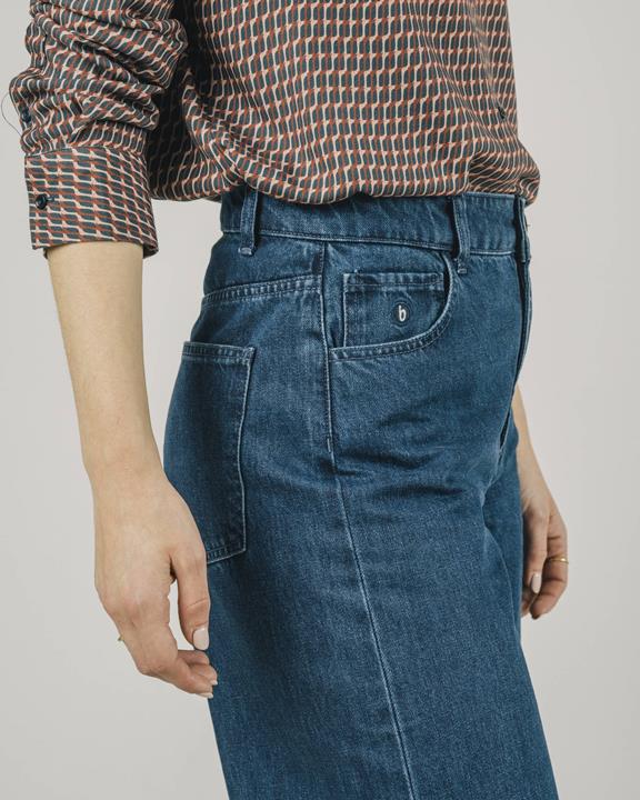5-Pocket Wijde Jeans Blauw 3